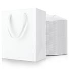 Sacos de presente MOXARYSU brancos com alças 20x13x25cm 50 unidades Sacos de presente MOXARYSU brancos com alças 20x13x25cm 50 unidades