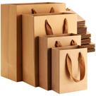 Sacos de presente PerKoop Kraft Paper, 4 tamanhos, guloseimas com alças, 40 unidades