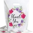 Sacos de presente POPGIFTU Floral Plastic Thank You 12x15cm, pacote com 100 Sacos de presente POPGIFTU Floral Plastic Thank You 12x15cm, pacote com 100