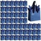Sacos de presente Qilery, 50 peças, azul marinho, 10x6x12 cm com lenço de papel