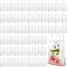 Sacos de presente Saintrygo em PVC transparente com alças 23x17x7cm (50 unidades)