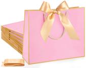 Sacos de presente Silkfly 12 peças de ouro rosa 30x25x10 cm