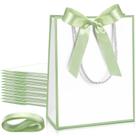 Sacos de presente Silkfly Thank You com alças 23x18x8cm 12 peças brancas Sacos de presente Silkfly Thank You com alças 23x18x8cm 12 peças brancas