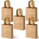 Sacos de presente SPERPAND Mini Kraft, 30 unidades - papel pardo pequeno de 6,5 cm