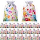 Sacos de presente Supervitae, 30 peças de serapilheira, flores silvestres, 10 x 15 cm