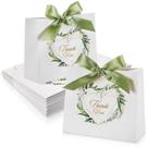 Sacos de presente Teling Thank You, pacote pequeno com fita verde