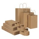 Sacos de presente Toovip Kraft Paper, pacote com 90, 3 tamanhos variados com alças Sacos de presente Toovip Kraft Paper, pacote com 90, 3 tamanhos variados com alças
