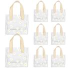 Sacos de presente Whaline Clear PVC com alça Daisy Flower x12 Sacos de presente Whaline Clear PVC com alça Daisy Flower x12