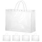 Sacos de presente Woric Large Clear PVC 40x15x30cm com alça, pacote com 15