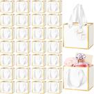 Sacos de presente Yeeqee Mini Metallic Foil 50 unidades com alças 10x12x6cm
