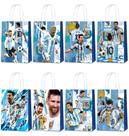 Sacos de presentes de festa Mukity Argentina Messi, 24 unidades, 8 padrões Sacos de presentes de festa Mukity Argentina Messi, 24 unidades, 8 padrões