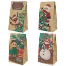 Sacos de presentes de Natal Haobell, 24 peças com adesivos 21x11,5x8 cm