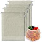 Sacos de produtos reutilizáveis Cottify XL Organic Cotton Mesh, pacote com 4