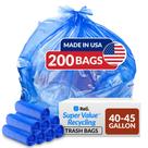 Sacos de reciclagem Reli. SuperValue 150-170 L, 200 unidades, azul, EUA