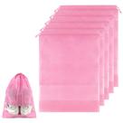 Sacos de sapatos COIDEA, 5 peças, rosa, não tecido, com cordão de viagem