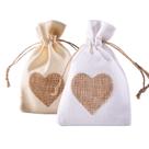 Sacos de serapilheira YUKUNTANG Heart com cordão 13 x 18 cm, pacote com 20 Sacos de serapilheira YUKUNTANG Heart com cordão 13 x 18 cm, pacote com 20