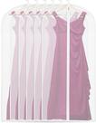 Sacos de vestuário Simple Houseware Clear 152 cm com zíper, pacote com 6