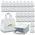 Sacos de viagem isolados Puaishiye, 100 unidades para alimentos, 24x15x25cm