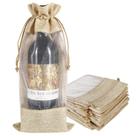 Sacos de vinho, pacote HRX, serapilheira, 10 unidades com janela transparente de 36 x 16 cm