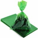 Sacos de violoncelo verde 9x6 polegadas para sacos de biscoito de deleite de celofane de plástico favor, pacote com 50