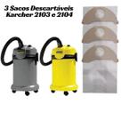 Sacos Descartável Aspirador Karcher A2103 E A2104 C/ 3 UN