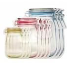 Sacos Embalagem Zip Lock Reutilizável Hermético Kit 3 Peças
