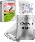 Sacos Mylar para armazenamento de alimentos, pacote Home Sensei de 1 galão com 30