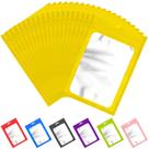 Sacos Mylar que podem ser fechados novamente (ANZNKU), 100 unidades de armazenamento de alimentos, 12 x 18 cm, dourados Sacos Mylar que podem ser fechados novamente (ANZNKU), 100 unidades de armazenamento de alimentos, 12 x 18 cm, dourados