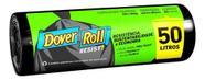 Sacos p Lixo 50L DoverRoll Resist Preto 20UN