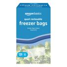 Sacos para freezer Amazon Basics, refecháveis, 1L, 120 unidades