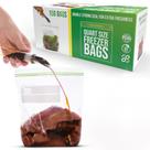 Sacos para freezer Choice Marts Quart, tamanho 150 unidades, podem ser fechados novamente