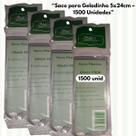 Sacos para Geladinho Sacolé 5x24cm 1500 Unidades Alta Vedação Transparente Sacos para Geladinho Sacolé 5x24cm 1500 Unidades Alta Vedação Transparente