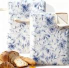 Sacos para pão WiNDANCE 2 unidades XL reutilizáveis de algodão com cera de abelha Sacos para pão WiNDANCE 2 unidades XL reutilizáveis de algodão com cera de abelha