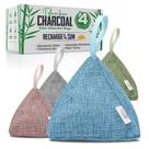 Sacos purificadores de ar de carvão vegetal de bambu, pacote com 800 g e 4 - CallaBurst
