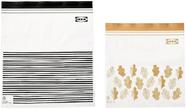 Sacos resseláveis IKEA ISTAD 50 Cinza 25x1,2L + 25x2,5L