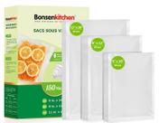 Sacos seladores a vácuo Bonsenkitchen VB15 20Lx90Q 8x12+ 40P 6x10