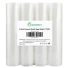 Sacos seladores a vácuo Rolls WishDirect FoodSaver, pacote com 4, 28 cm x 7,6 m
