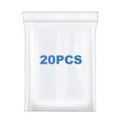 Sacos Zip Poly Somoga 20 peças 18 x 23 cm Heavy-Duty 4 Mil Clear