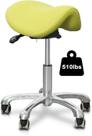 Saddle Stool Cadeira giratória ergonômica inclinável LIMKOMES verde oliva