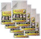 Safety Drop Cloth CoverGrip, tela de 8 onças, 3,5 pés x 12 pés (pacote com 8)