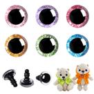 Safety Eyes MUCUNNIA 25 mm Glitter Plastic para Amigurumi 96 unidades Safety Eyes MUCUNNIA 25 mm Glitter Plastic para Amigurumi 96 unidades