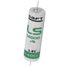 Saft LS14500 CNA AA Lítio 3,6v 2600mAh - Cabo Axial