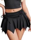 Saia Avidlove Halloween Cosplay Mini Saia preta