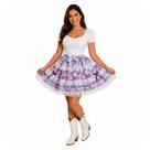 Saia Babados Xadrez Lilás Renda Adulto Festa Junina Saia Babados Xadrez Lilás Renda Adulto Festa Junina
