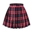 Saia Beautifulfashionlife xadrez de cintura alta plissada L