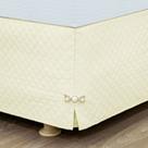 Saia Box cama bau Queen Matelada Com Pingente Saia Box cama bau Queen Matelada Com Pingente