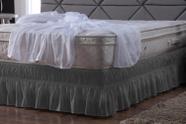 Saia Box Cama Queen Ajustável com Elástico Saia Box Cama Queen Ajustável com Elástico