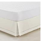 Saia Box Cama Queen Size Algodão Percal 200 Fios Ponto Palito