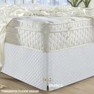 Saia Box Casal Queen Matelada Box Bau Com Pingente Luxo Moderna Cama