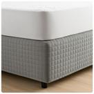 Saia Box Matelada Tamanho Queen 1,98m x 1,58cm Cinza